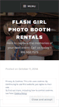 Mobile Screenshot of flashgirlphotoboothrentals.com
